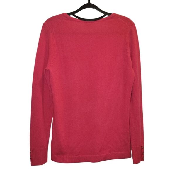 Talbots Pure Cashmere Pink  Pullover Crewneck Sweater Small NWT - Picture 4 of 9
